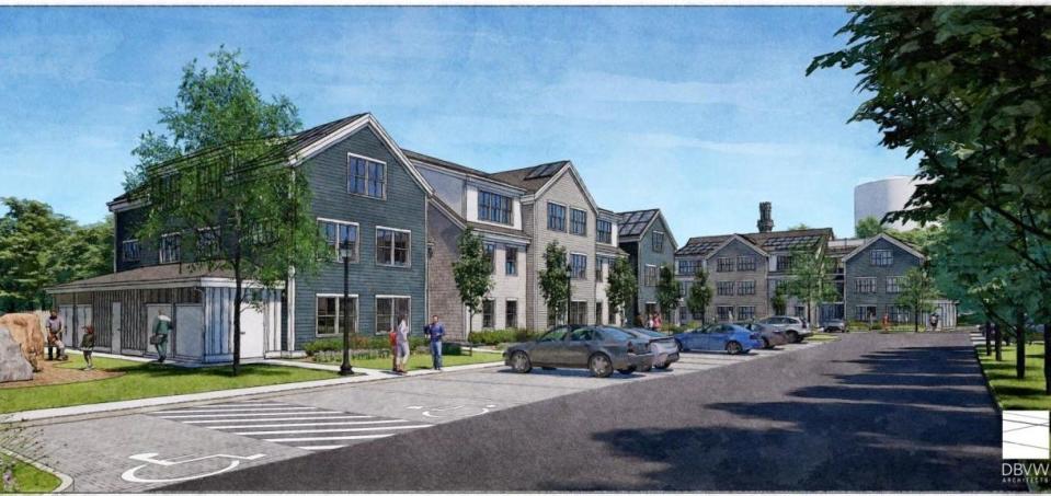 An affordable housing project is being built at 3 Jerome Smith Road in Provincetown by the nonprofit housing developer The Community Builders.