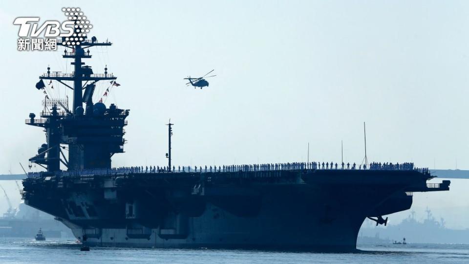 尼米茲號航母打擊群於南海進行軍演。（示意圖／達志影像路透社）