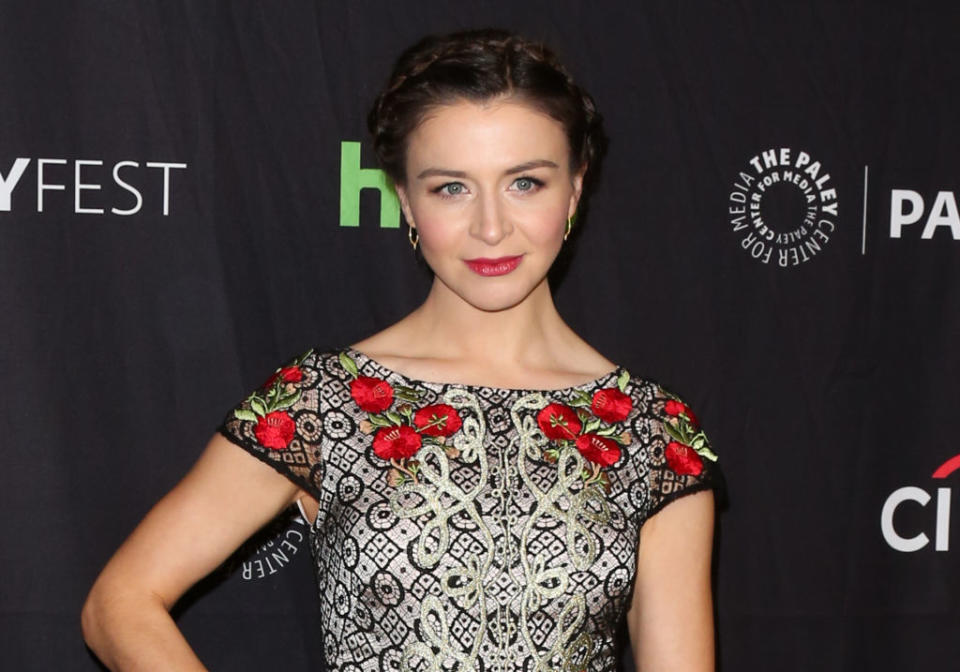 Grey's Anatomy actress Caterina Scorsone, has revealed she has had a change of heart about her baby daughter's name, pictured here in March 2019. (Getty Images)