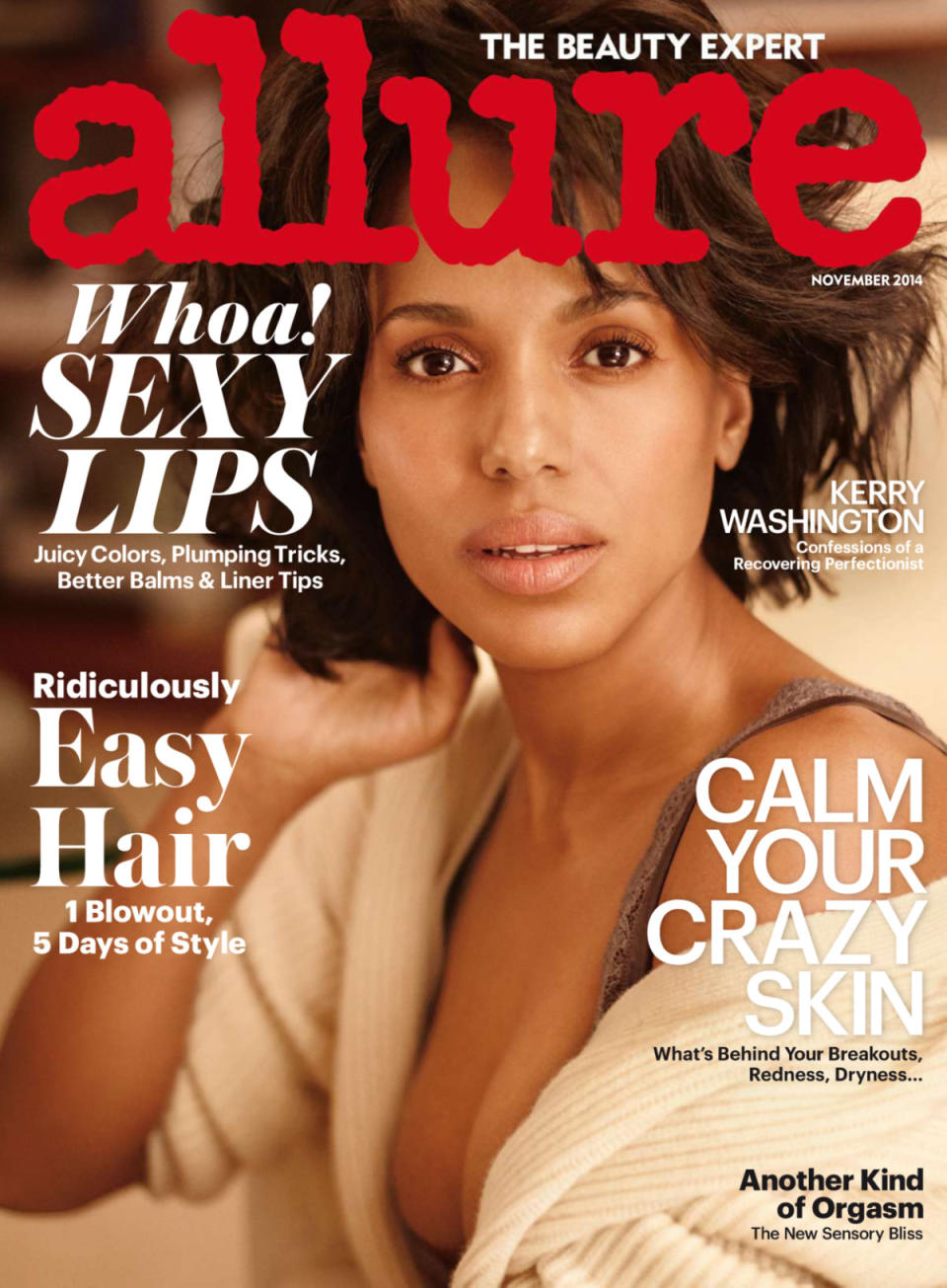 Kerry Washington on the November 2014 cover of “Allure.”