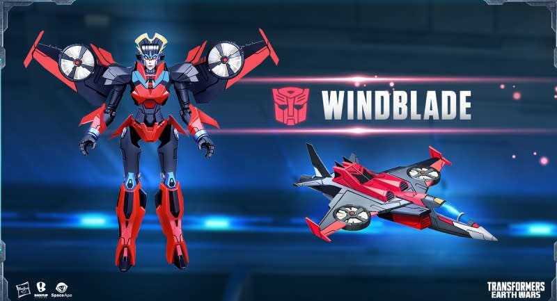 Windblown character in Transformers: Earth Wars.