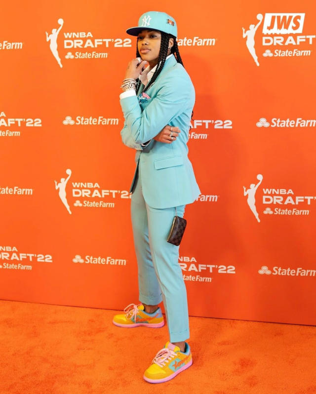 WNBA's Destanni Henderson on Her Draft Suit and Label 'Clothing by HP' – WWD