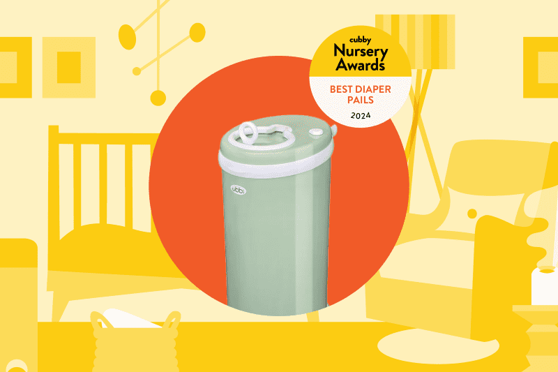 Ubbi diaper pail.