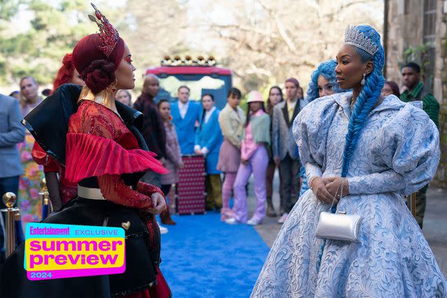 <p>Disney/Quantrell Colbert</p> Rita Ora and Brandy in 'Descendants: Rise of Red.'