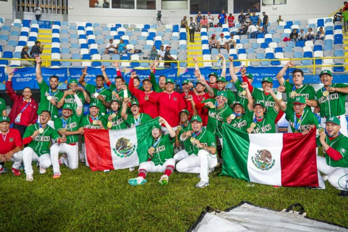 Selección mexicana de beisbol en Juegos Centroamericanos 2023. Foto: Conade