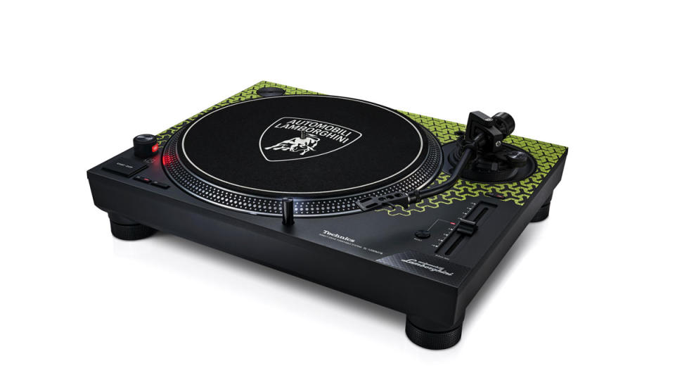 The Technics Special Edition Lamborghini SL-1200M7B Direct Drive Turntable System.