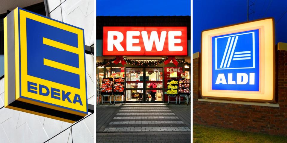 Edeka, Rewe und Aldi