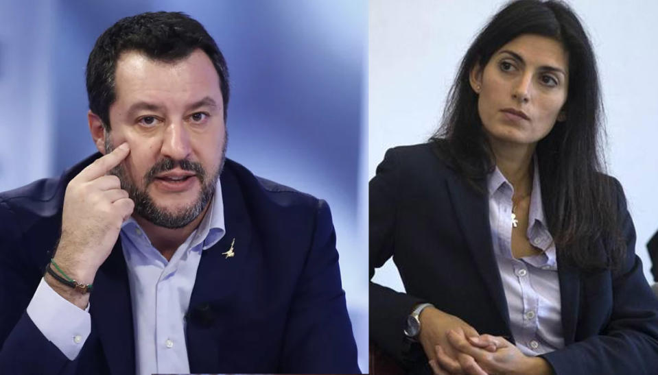 Salvini contro Raggi