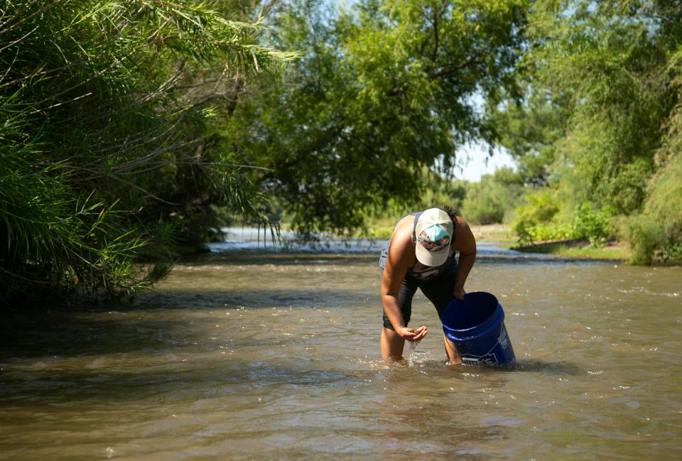 While digging for Asiatic clams in the Verde River, Jenneen Sambour is reminded of her family trips to Cambodia where she would buy clams from a roadside market, sun-dried on a metal sheet and peppered with salt, sugar and chile flakes.