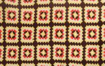 <p>These throws were crocheted in a repeating "granny" square pattern, using colors that clashed. Often made from scratchy wool, they were better tossed over the back of the couch than used to cover up with during movie night.</p>
