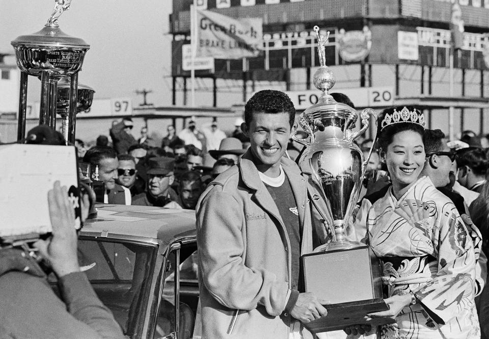 Richard Petty won the first of his seven Daytona 500s in 1964.