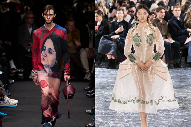 Vogue Runway ( left：JW Anderson；right：Jean Paul Gaultier ） 