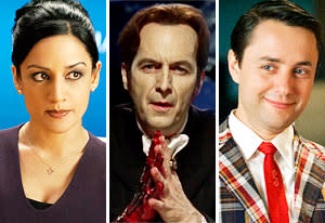 Archie Panjabi, Denis O'Hare, Vincent Kartheiser | Photo Credits: David Giesbrecht/CBS, HBO, Ron Jaffe/AMC