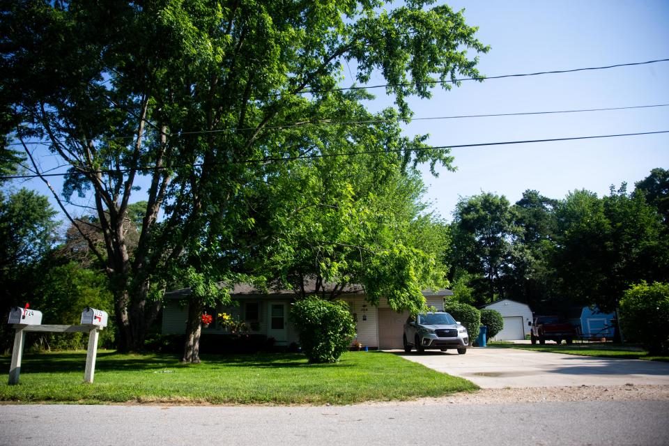 The site of a firework accident in Park Township that left one dead and nine injured Monday, July 3, 2023.