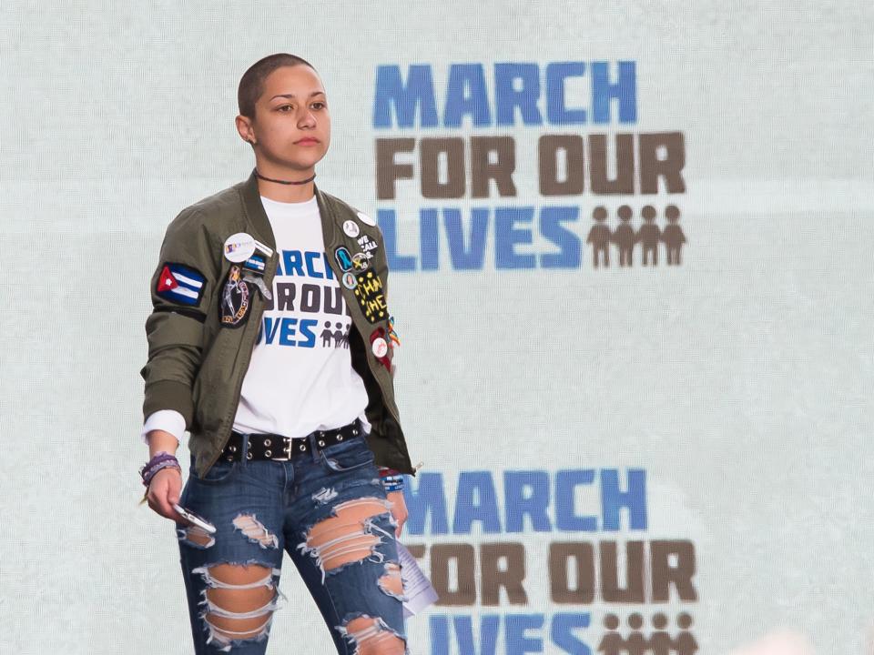 Emma Gonzalez attends March For Our Lives on March 24, 2018 in Washington, DCGetty Images