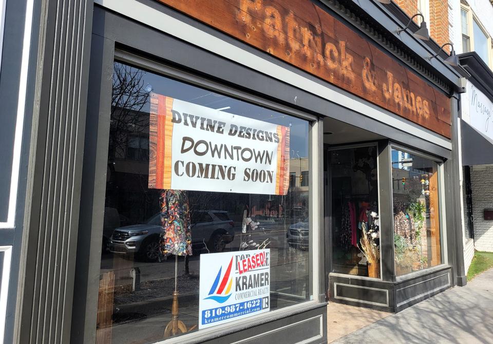 Divine Designs Downtown, slated to open in the space last occupied by Patrick and James at 225 Huron Ave., caters to both men's and women's clothing, as shown on Wednesday, Feb. 21, 2024, in downtown Port Huron.