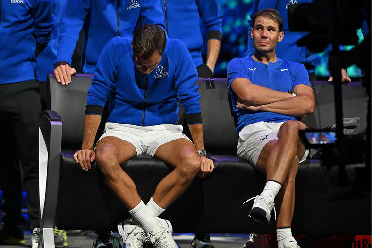 Nadal, tan conmovido como Federer, en la noche del viernes