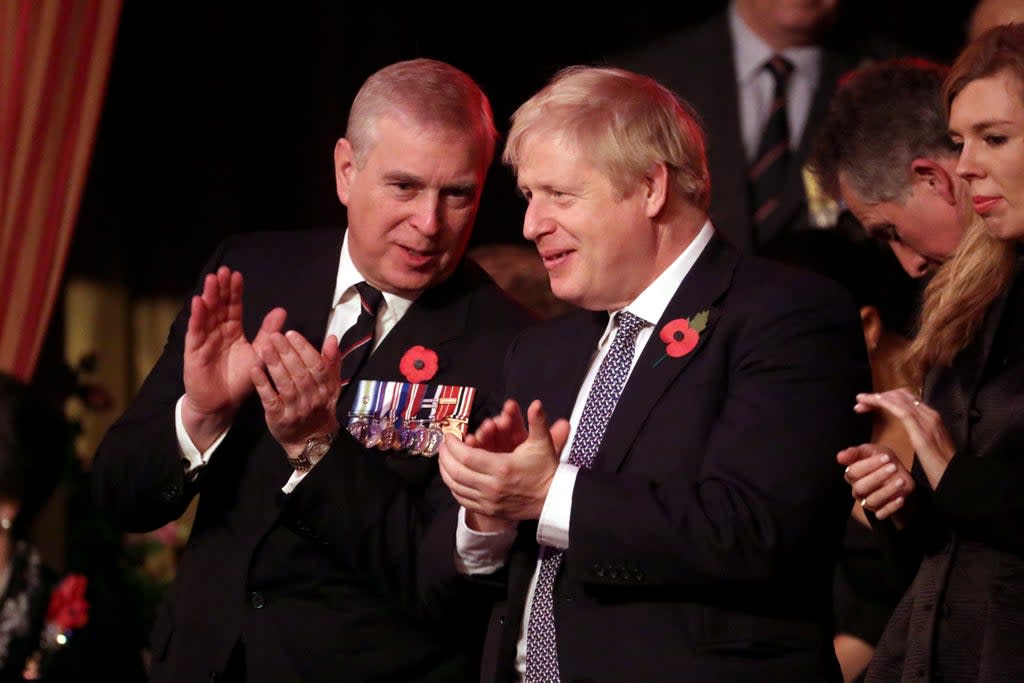 Some have suggested travails of Prince Andrew may ease pressure on Boris Johnson (- WPA Pool/Getty Images)