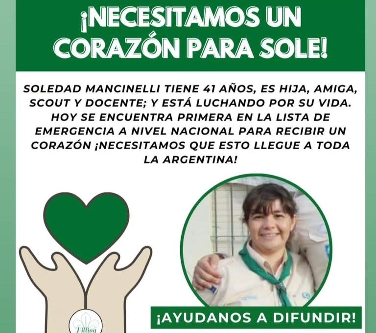 La campaña que busca encontrar un donante para Soledad.