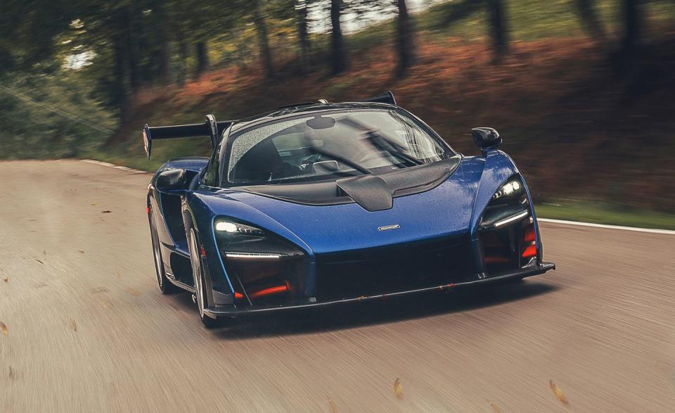 <p>There's zero problem hearing the <a rel="nofollow noopener" href="https://www.caranddriver.com/mclaren/senna" target="_blank" data-ylk="slk:McLaren Senna;elm:context_link;itc:0;sec:content-canvas" class="link ">McLaren Senna</a>, which may explain our encroaching deafness.</p>