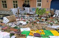 Protest against police brutality and the death in Minneapolis police custody of George Floyd, in Prague