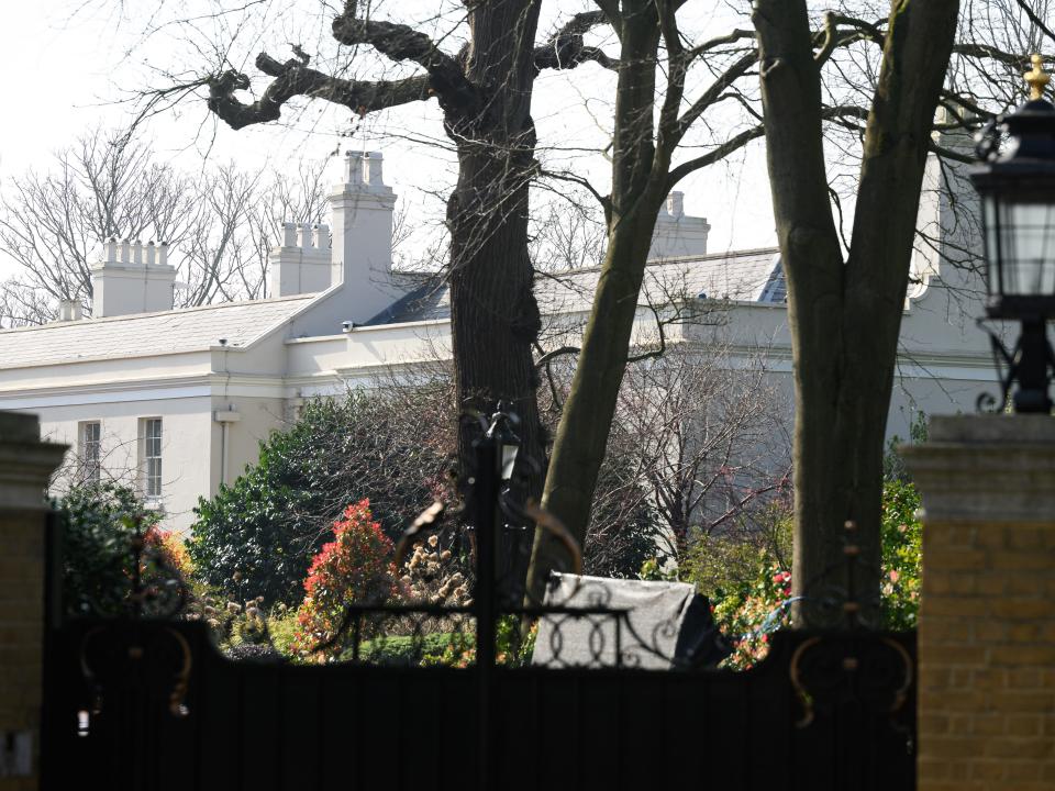 Beechwood House, a property owned by sanctioned Russian oligarch Alisher Usmanov, on March 24, 2022 in London, United Kingdom.