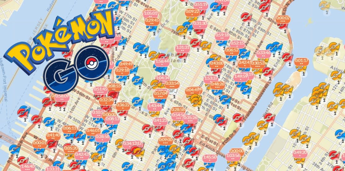 Here's a Map of All the 'Pokémon Go' Gyms in NYC
