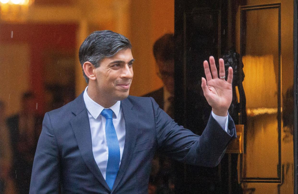 London, England, UK. 23rd Jan, 2024. UK Prime Minister RISHI SUNAK welcomes Belgian counterpart Alexander De Croo to 10 Downing Street, (Credit Image: © Tayfun Salci/ZUMA Press Wire) EDITORIAL USAGE ONLY! Not for Commercial USAGE! Credit: ZUMA Press, Inc./Alamy Live News