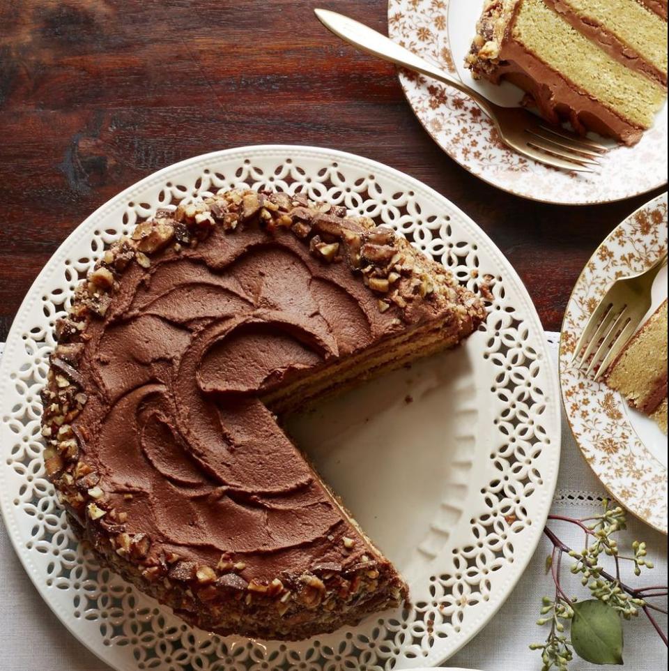 <p>Chopped toffee bars make an easy (and tasty!) decoration on this fuss-free cake. Consider this our nomination for birthday cake of the season.</p><p><em><a href="https://www.goodhousekeeping.com/food-recipes/a15999/toffee-crunch-cake-recipe-clx1114/" rel="nofollow noopener" target="_blank" data-ylk="slk:Get the recipe for Toffee Crunch Cake »;elm:context_link;itc:0;sec:content-canvas" class="link ">Get the recipe for Toffee Crunch Cake »</a></em></p><p><strong>RELATED: </strong><a href="https://www.goodhousekeeping.com/life/a31816720/cute-birthday-instagram-captions/" rel="nofollow noopener" target="_blank" data-ylk="slk:60 Birthday Instagram Captions to Help You Celebrate Anyone;elm:context_link;itc:0;sec:content-canvas" class="link ">60 Birthday Instagram Captions to Help You Celebrate Anyone</a></p>