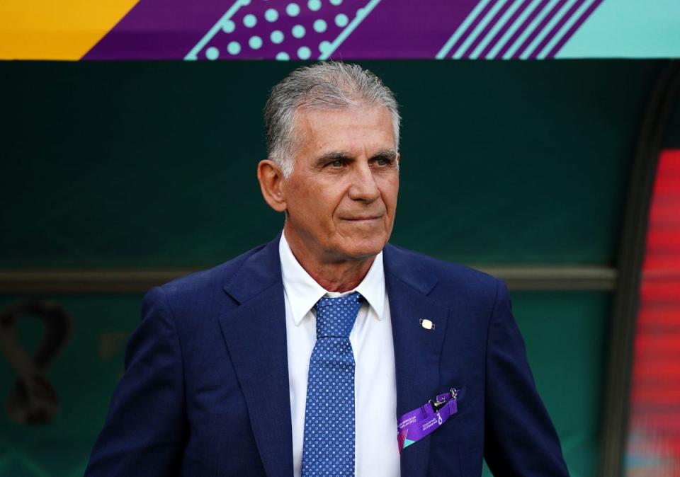 Iran manager Carlos Queiroz (PA)