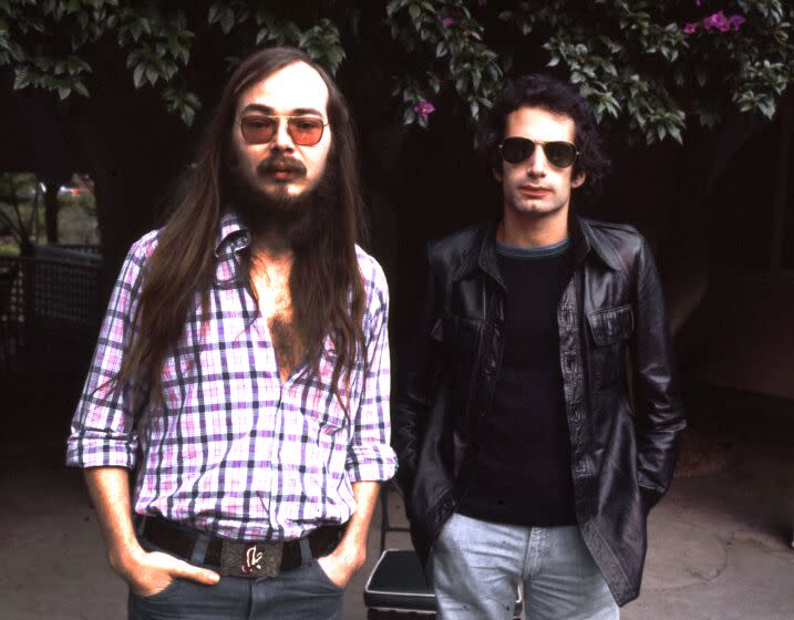 Walter Becker and Donald Fagen of Steely Dan, 1977