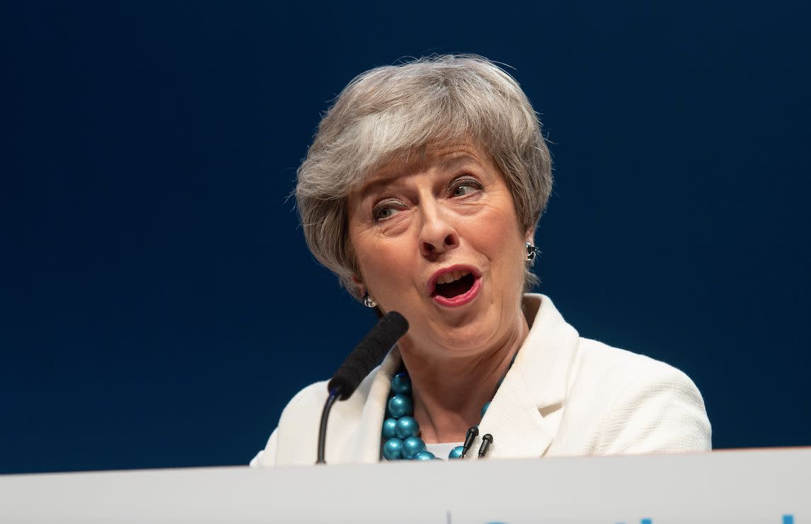 Theresa May is reportedly hoping to have another vote on her Brexit deal in the next two weeks (Getty)