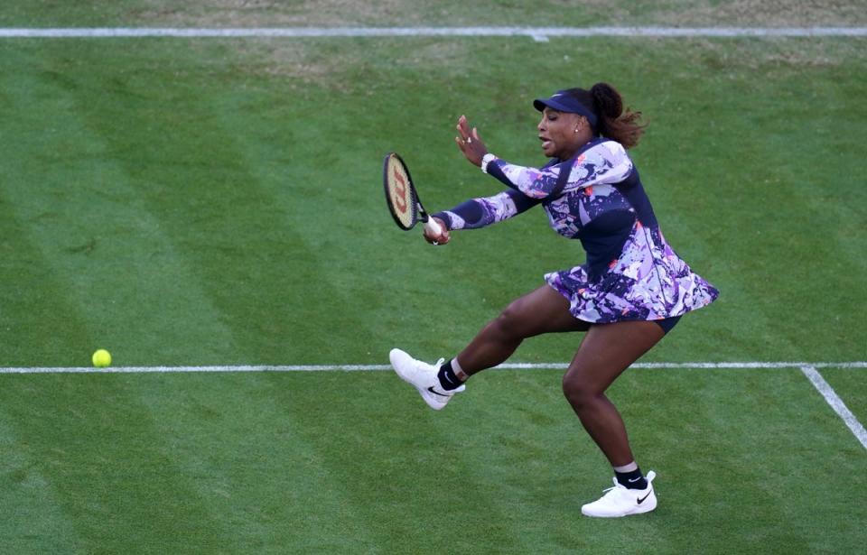 Williams served up an ominous warning to her rivals ahead of Wimbledon (Gareth Fuller/PA) (PA Wire)