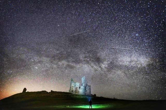 Northumberland landmarks by night