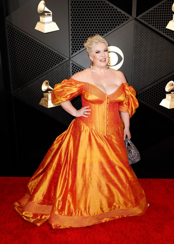 Laura Strickling attends the 66th GRAMMY Awards at Crypto.com Arena on February 04, 2024 in Los Angeles, California.