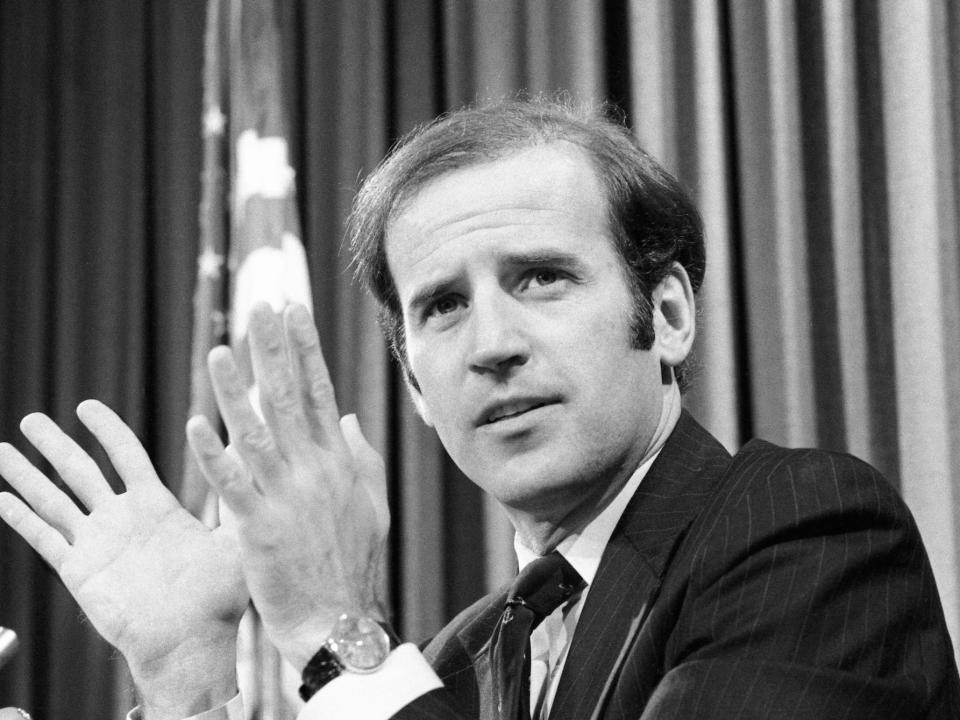 Joe Biden when he was a young senator