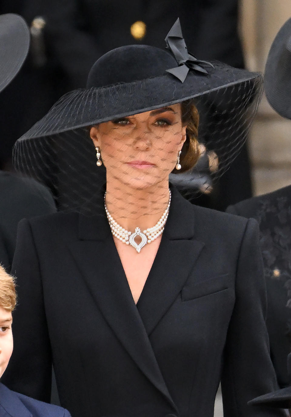 Kate Middleton in September 2022, during the mourning period of Queen Elizabeth