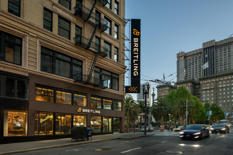 Breitling's latest store in San Francisco's Union Square.