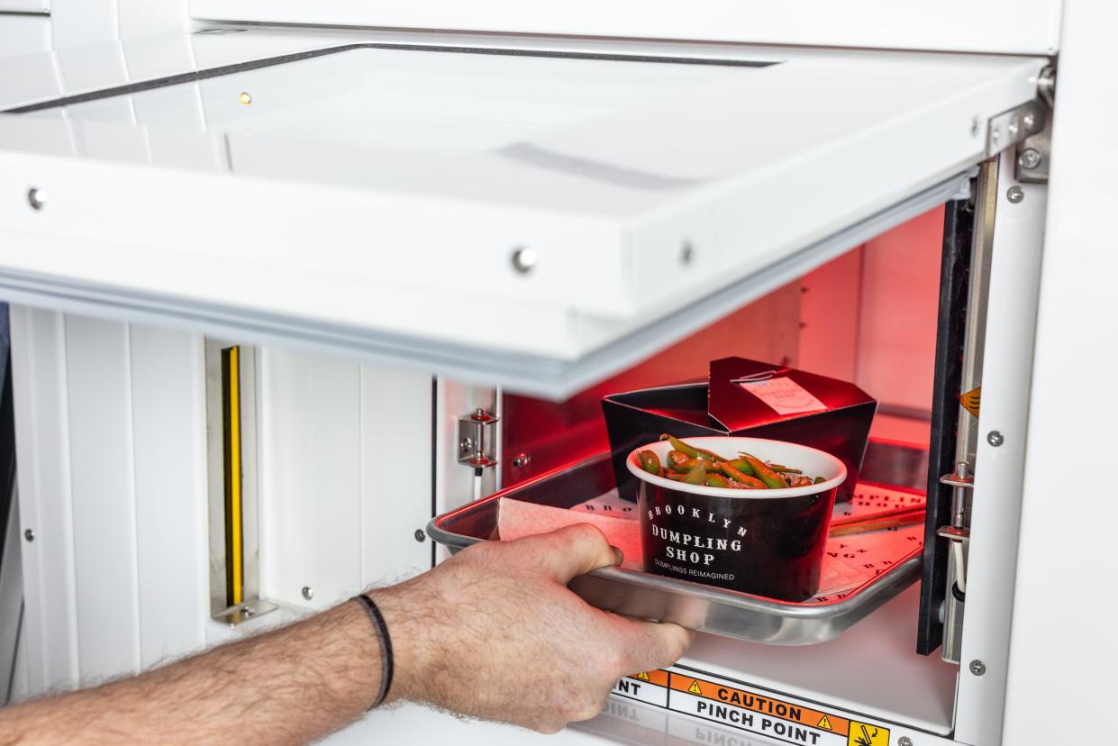 Brooklyn Dumpling Shop uses 20 temperature-controlled lockers to serve food.