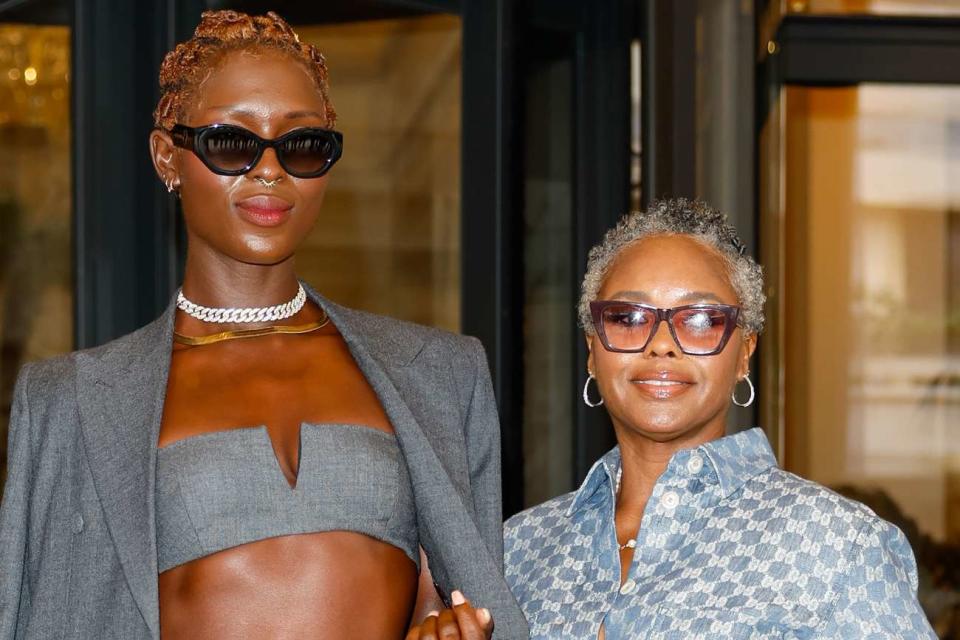 <p>Rachpoot/Bauer-Griffin/GC Images</p> Jodie Turner-SMith poses for a photo ahead of the Gucci show at Milan Fashion Week