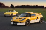 <p>Lotus drew inspiration from its 1970s Elan Sprint for a special edition Exige, which marked <strong>40 years</strong> since the start of Lotus production in Hethel in 1967. The Exige Sprint featured a two-tone design with white on the lower section of the body and a choice of yellow or blue on the upper portion.</p><p>The two colours were separated by a <strong>gold stripe</strong> bearing the ‘Exige Sprint’ name. Only 40 were built, each one with a price tag of £42,550.</p>