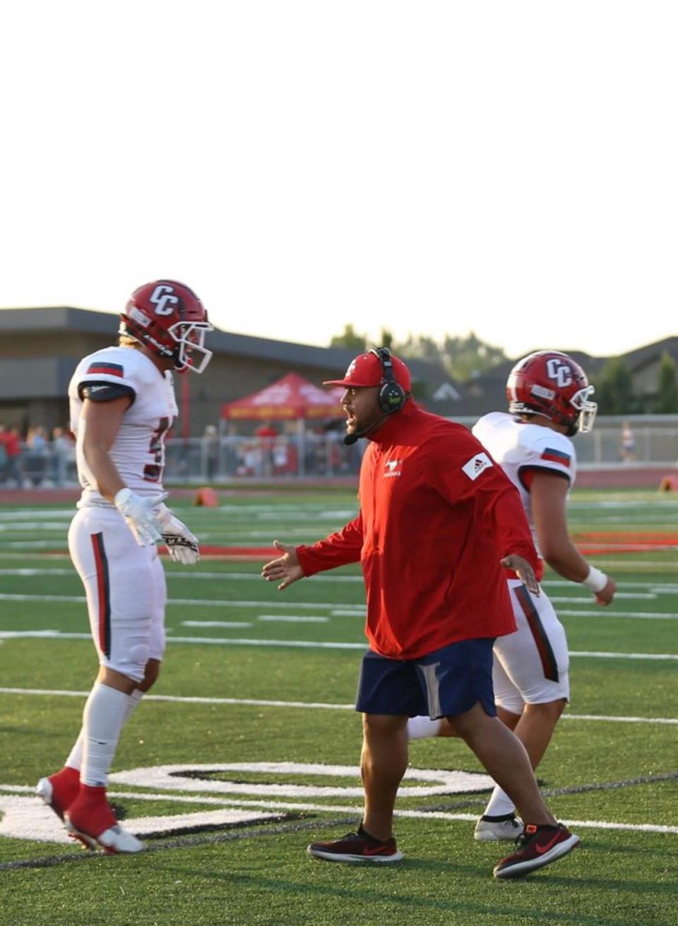 Wayne Alofipo was promoted from defensive coordinator to head coach, replacing Jaron Tate.