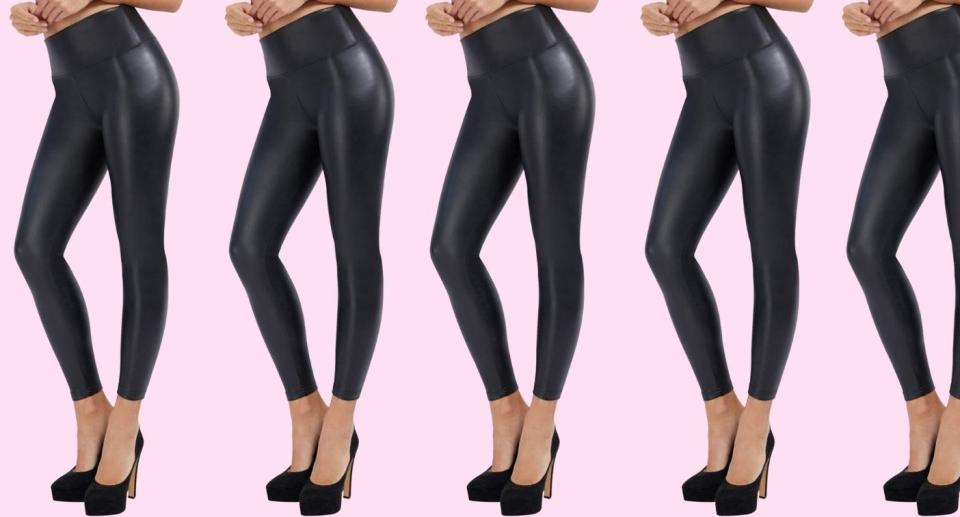 These faux leather leggings are topping Amazon&#39;s Movers & Shakers list. 