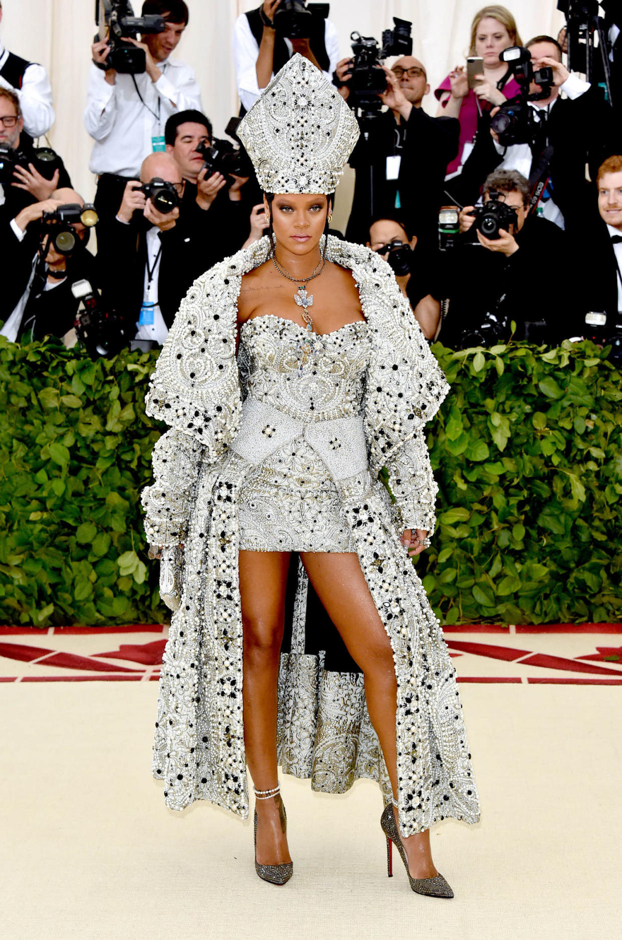 Rihanna at the 2018 Met Gala. (John Shearer / Getty Images)