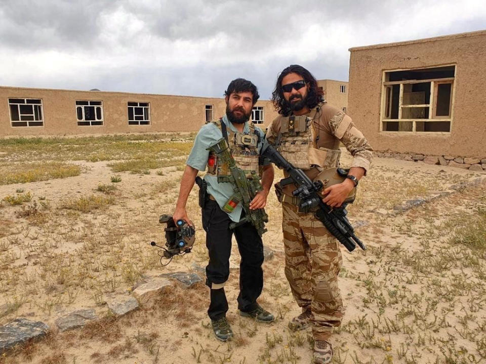 Two Afghans in the National Strike Unit in Afghanistan. (FAMIL)