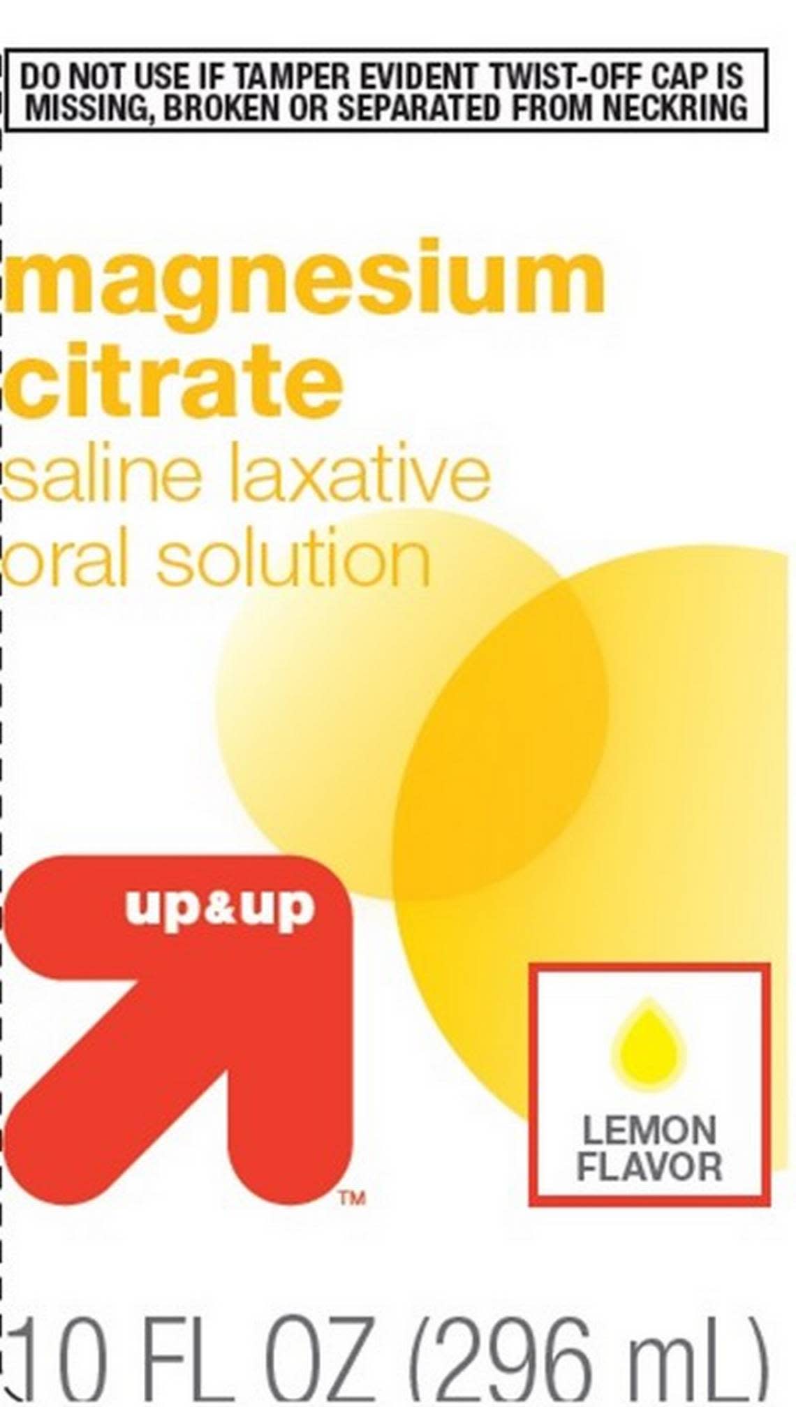 Target’s Up&Up brand of Magnesium Citrate laxative