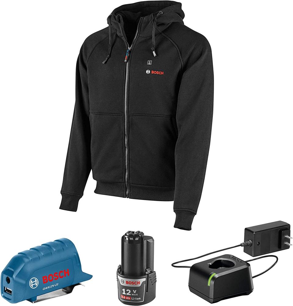 Bosch Max Heated Hoodie Kit; best heated jacket, heated jackets