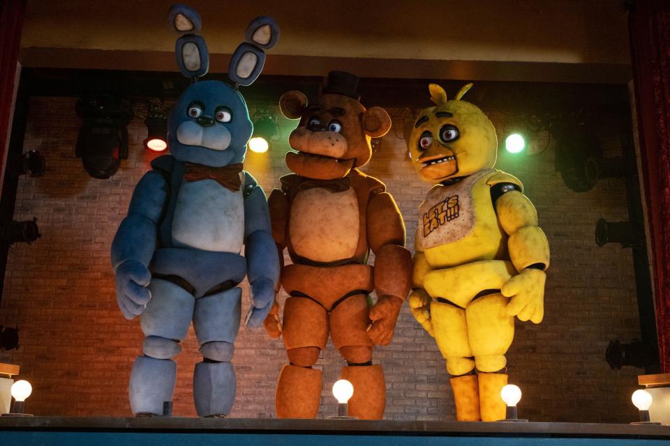 Kevin Foster, Jess Weiss and Jade Kindar-Martin in Five Nights at Freddy's