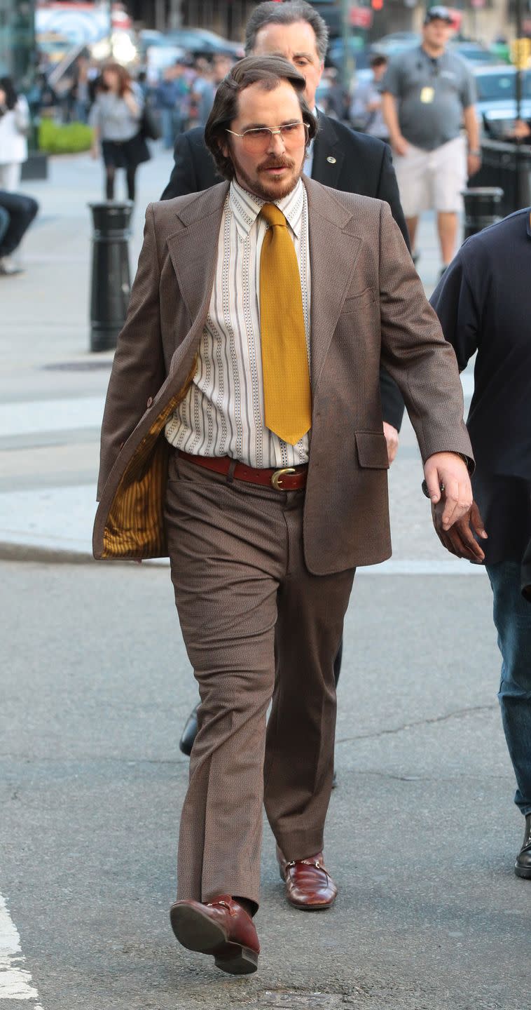 Christian Bale for <i>American Hustle</i>