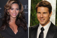 <b>Tom Cruise soll mit Beyoncé singen</b><br><br>Nach den harten Action-Szenen von "Mission: Impossible - Phantom Protokoll" schlägt Tom Cruise leichtere Töne an. Ab Mitte Juni ist er an der Seite von Catherine Zeta-Jones und Alec Baldwin in dem Film-Musical "Rock of Ages" in den Kinos zu sehen. Möglicherweise folgt danach, noch in diesem Jahr, die nächste Musical-Rolle. "Variety" zufolge bemüht sich das Studio Warner Bros. um Cruise für eine Hauptrolle in Clint Eastwoods Remake des Musical-Hits "A Star is Born". Die R&B-Sängerin Beyoncé übernimmt die weibliche Hauptrolle, in der 1976 Barbra Streisand an der Seite von Kris Kristofferson glänzte. Die Story: Ein alkoholkranker Star lernt eine junge Frau kennen und kurbelt ihren Erfolg an. Während sie in ungeahnte Höhen aufsteigt, stürzt er völlig ab. Sollte Cruise zusagen, so wäre es seine erste Zusammenarbeit mit Eastwood. (Bilder: Getty Images)